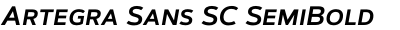Artegra Sans SC SemiBold Italic